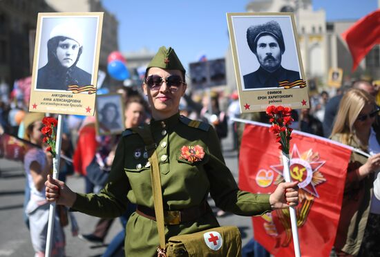 Immortal Regiment event in Moscow