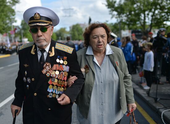 Victory Day celebrations in Russian cities