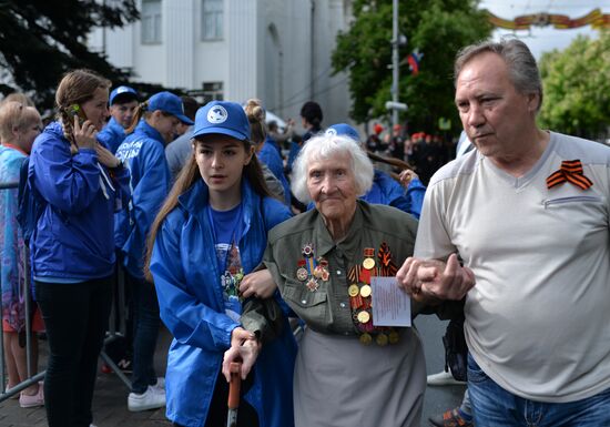 Victory Day celebrations in Russian cities