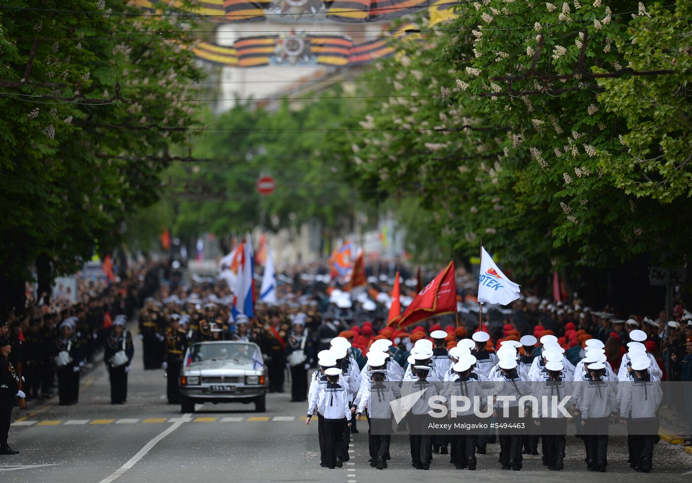 Victory Day celebrations in Russian cities