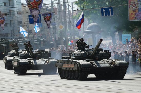 Victory Day celebrations in Russian cities