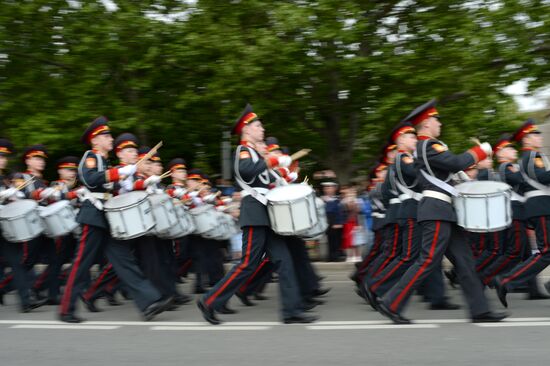 Victory Day celebrations in Russian cities
