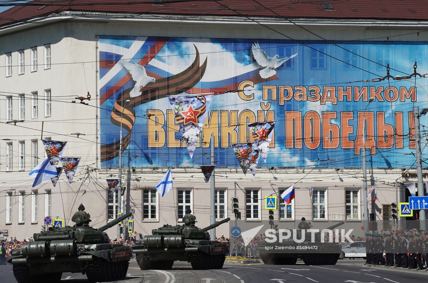 Victory Day celebrations in Russian cities