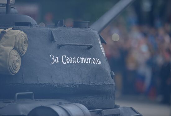 Victory Day celebrations in Russian cities