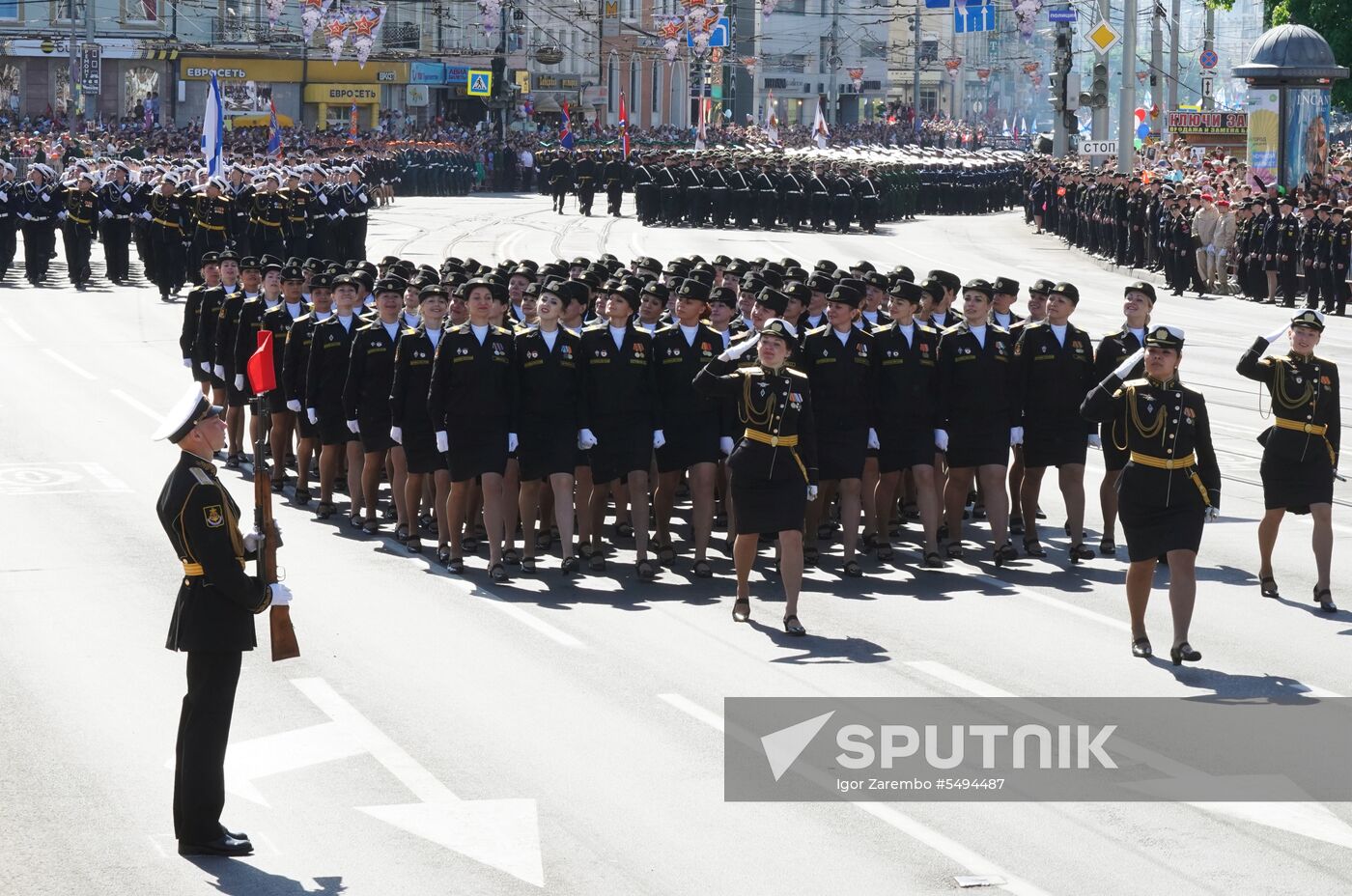 Victory Day celebrations in Russian cities