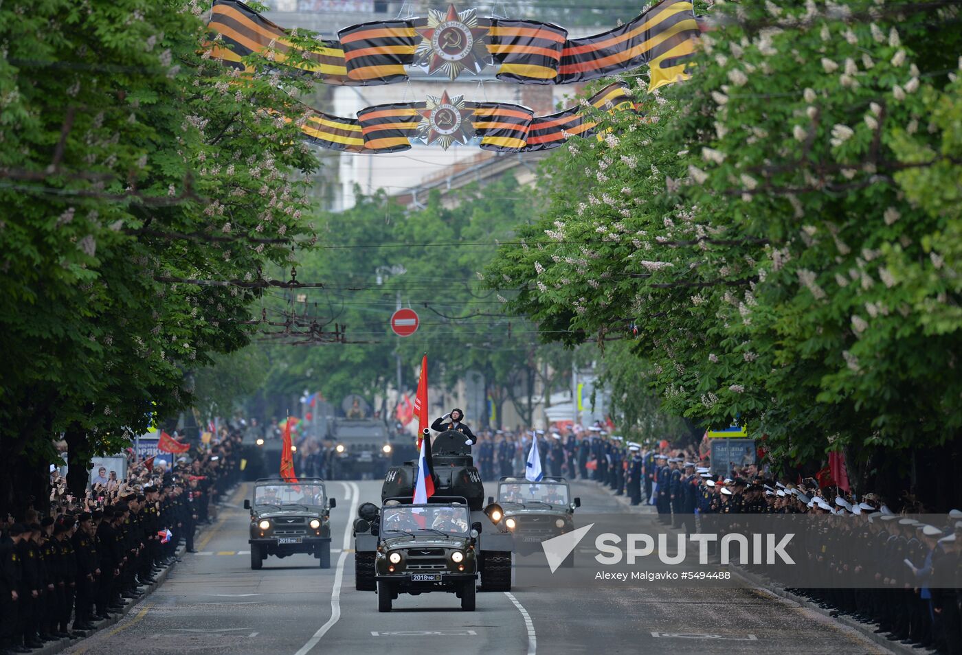 Victory Day celebrations in Russian cities