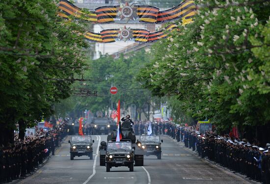 Victory Day celebrations in Russian cities