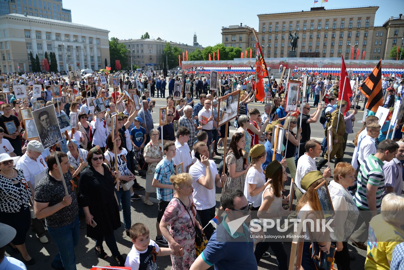 Immortal Regiment event in Russian cities