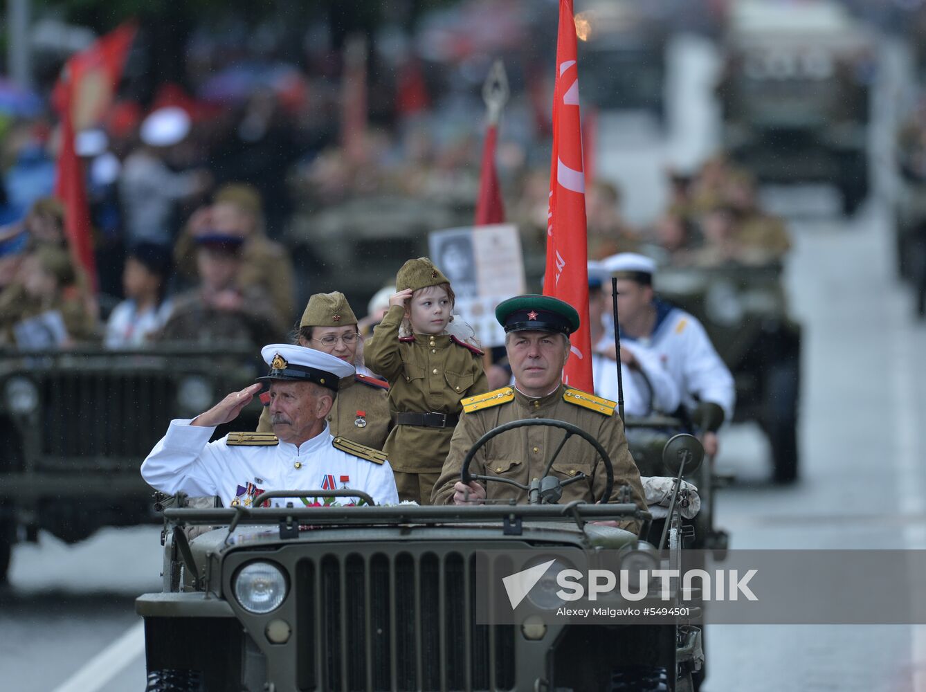 Victory Day celebrations in Russian cities