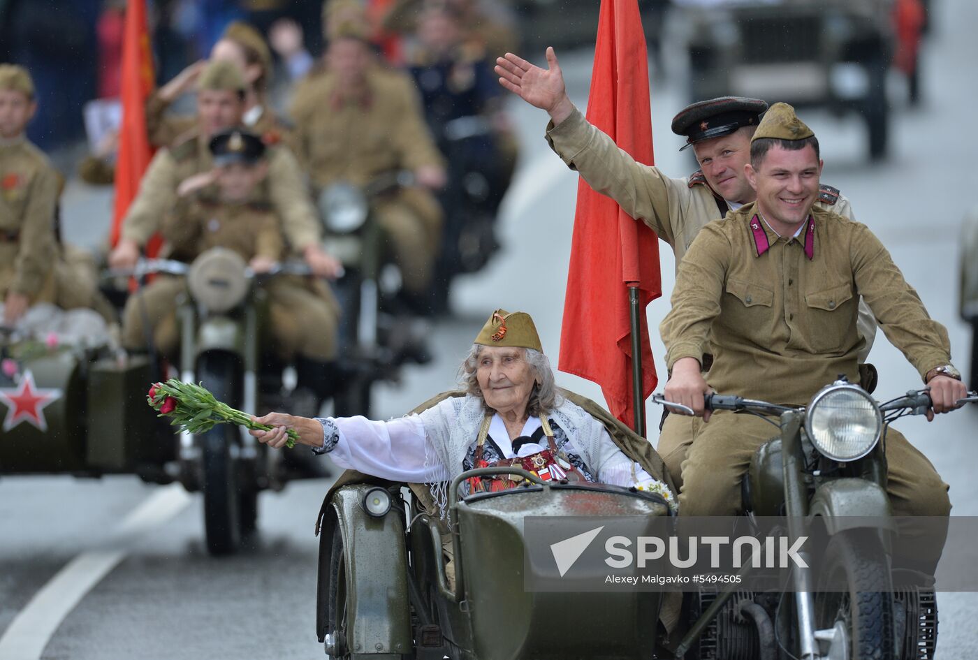 Victory Day celebrations in Russian cities