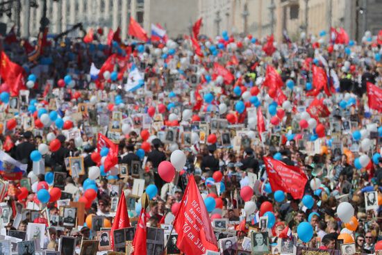 Immortal Regiment event in Moscow