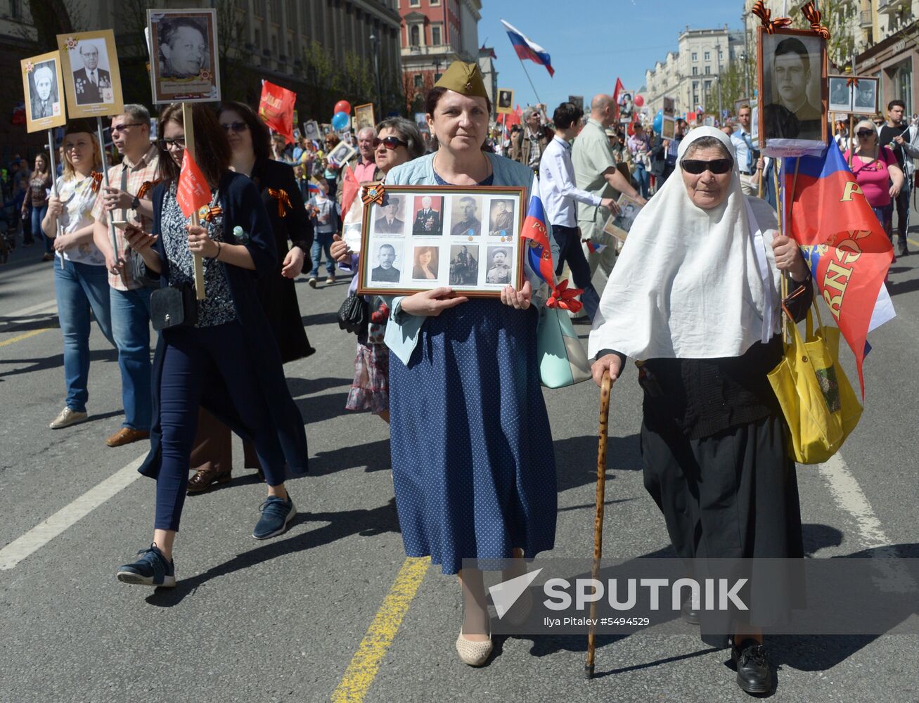 Immortal Regiment event in Moscow