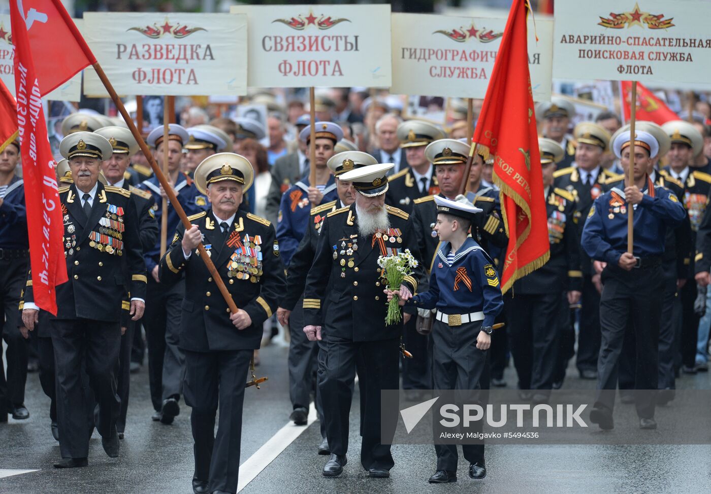 Victory Day celebrations in Russian cities