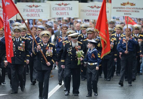 Victory Day celebrations in Russian cities