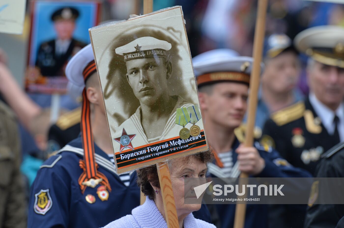 Immortal Regiment event in Russian cities