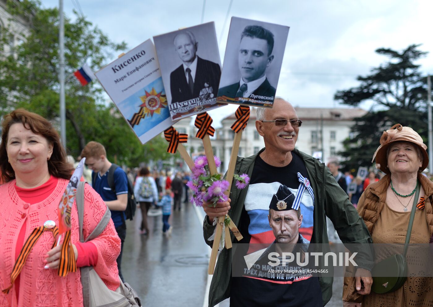 Immortal Regiment event in Russian cities