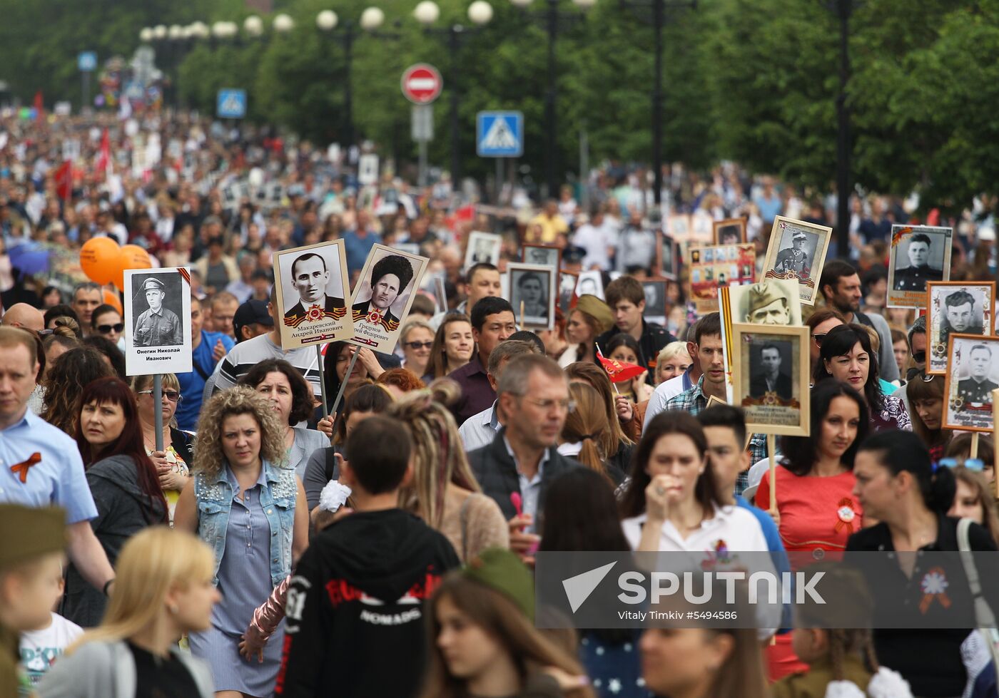 Immortal Regiment event in Russian cities