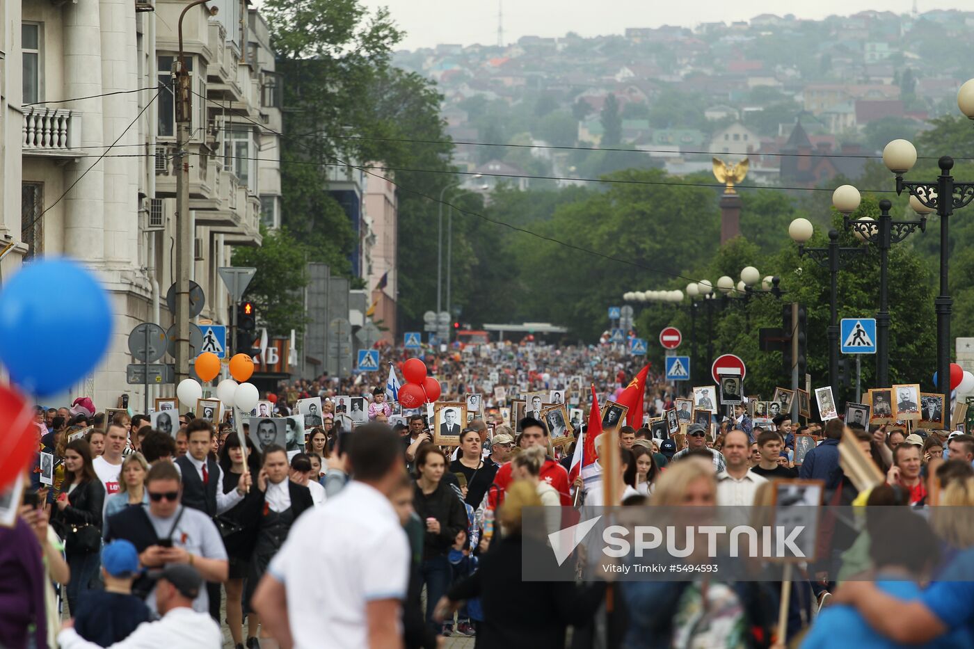 Immortal Regiment event in Russian cities