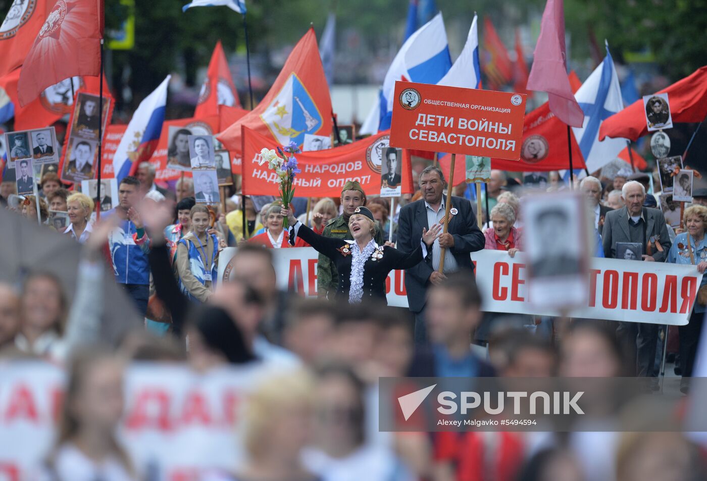 Immortal Regiment event in Russian cities