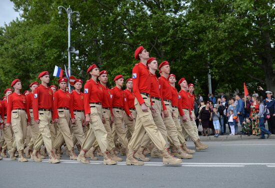 Victory Day celebrations in Russian cities