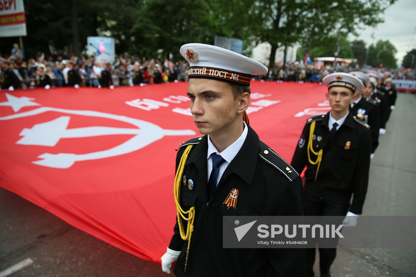 Immortal Regiment event in Russian cities