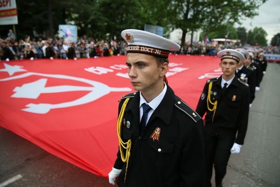 Immortal Regiment event in Russian cities