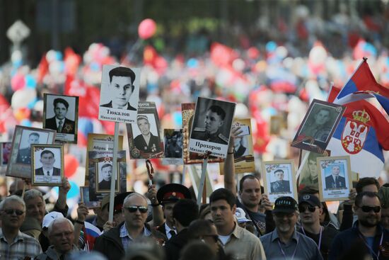 Immortal Regiment event in Moscow