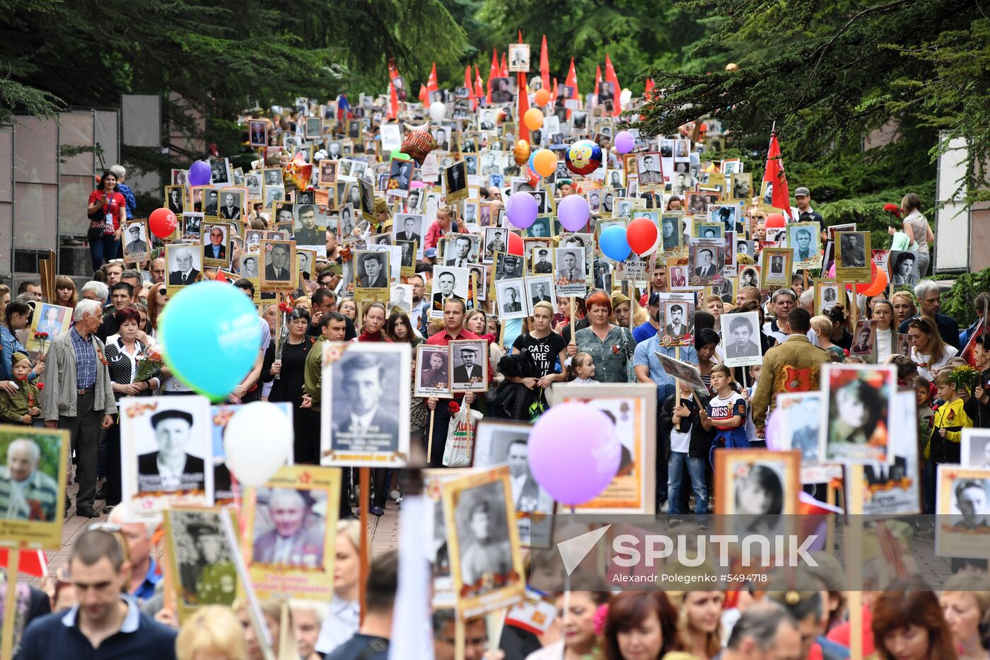Immortal Regiment event in Russian cities
