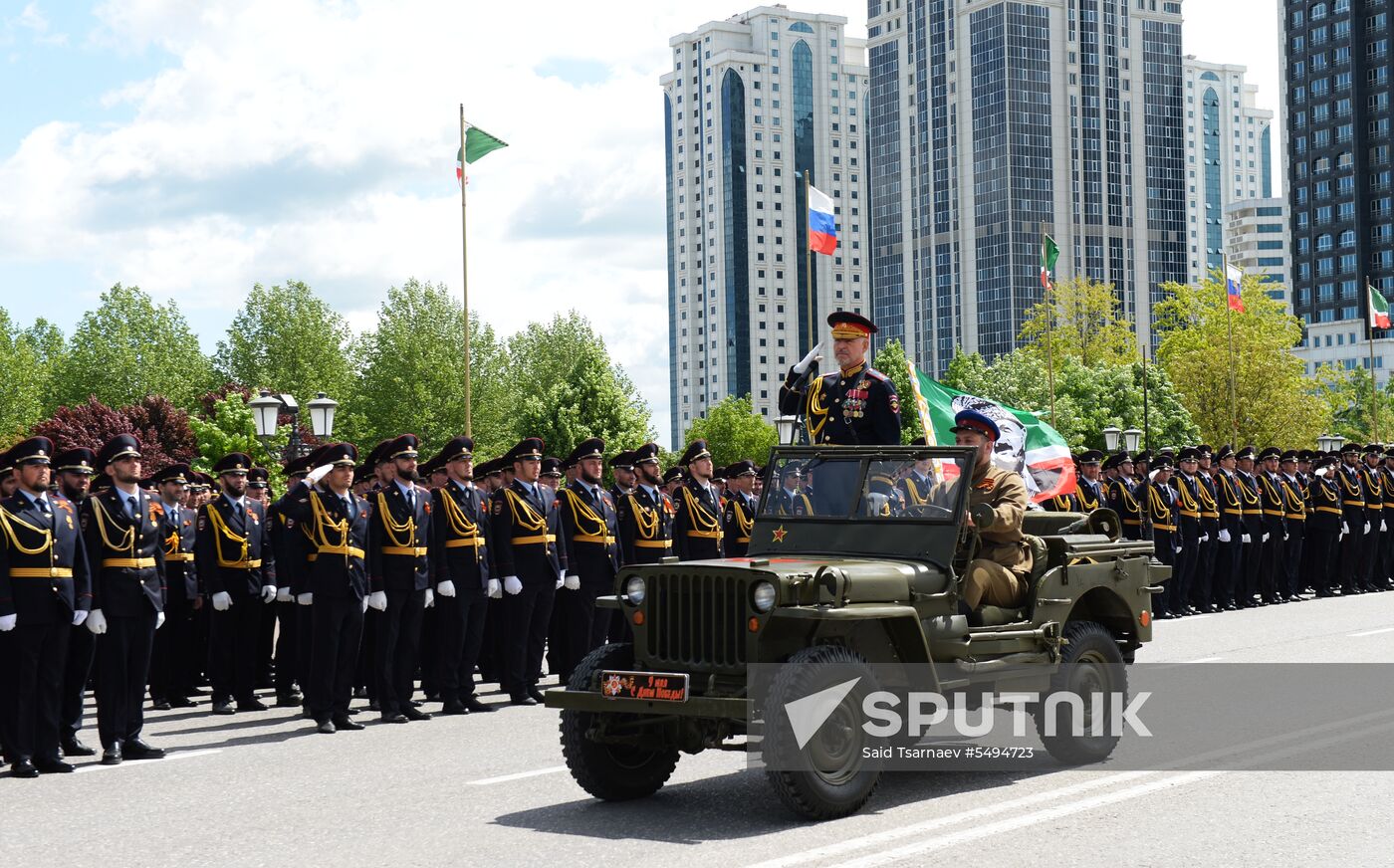 Victory Day celebrations in Russian cities