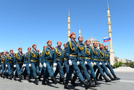 Victory Day celebrations in Russian cities