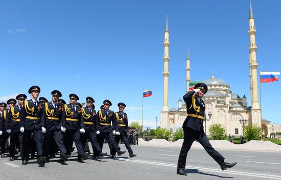Victory Day celebrations in Russian cities