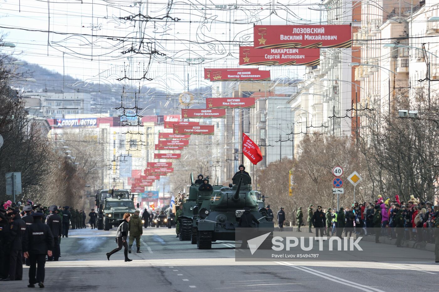 Victory Day celebrations in Russian cities