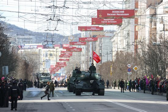 Victory Day celebrations in Russian cities