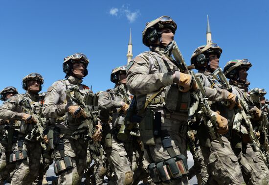 Victory Day celebrations in Russian cities