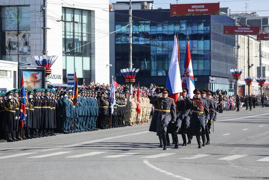Victory Day celebrations in Russian cities