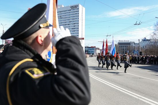 Victory Day celebrations in Russian cities