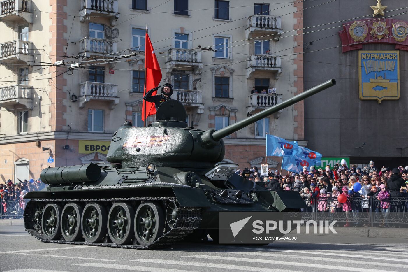 Victory Day celebrations in Russian cities