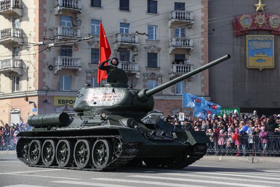 Victory Day celebrations in Russian cities