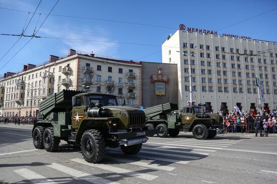 Victory Day celebrations in Russian cities