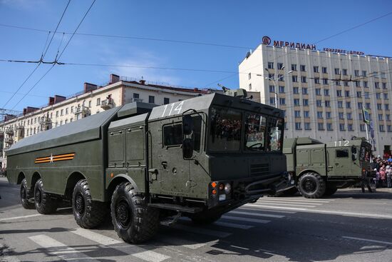 Victory Day celebrations in Russian cities