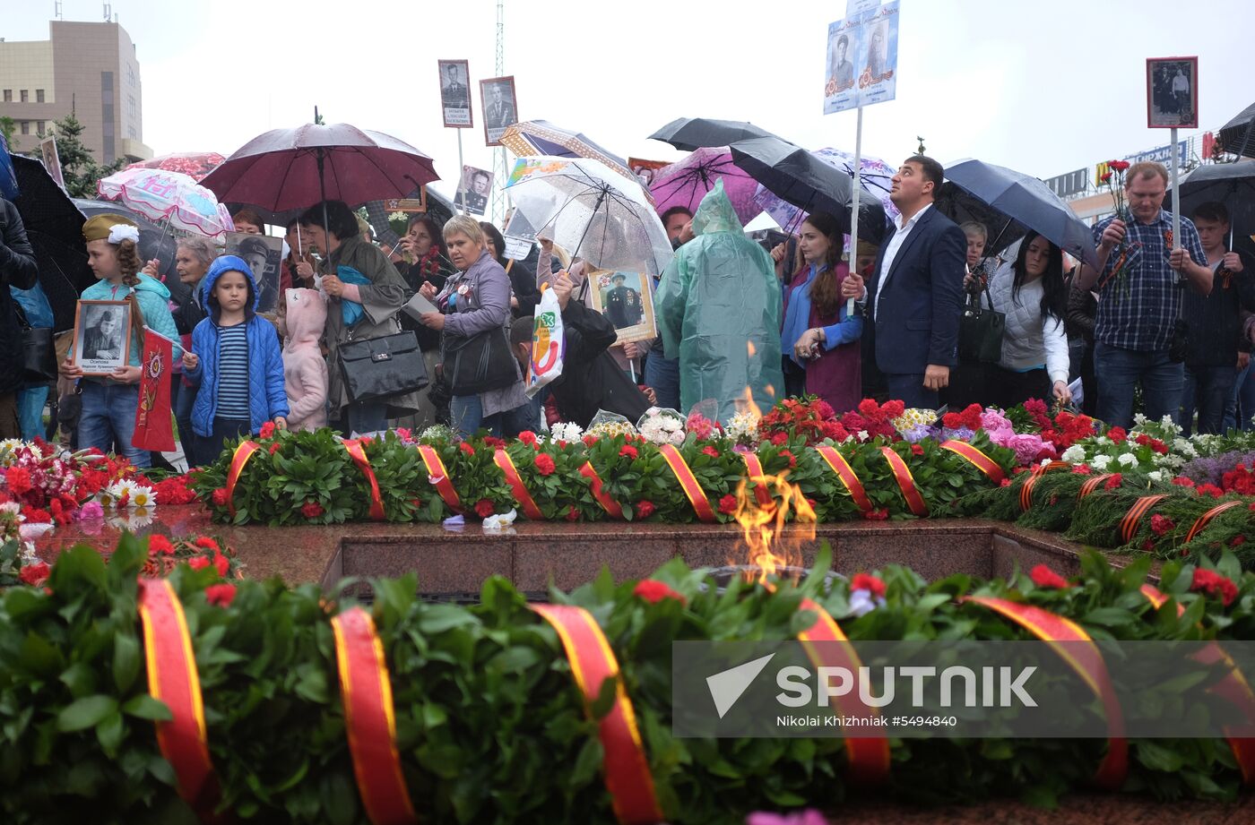 Immortal Regiment event in Russian cities