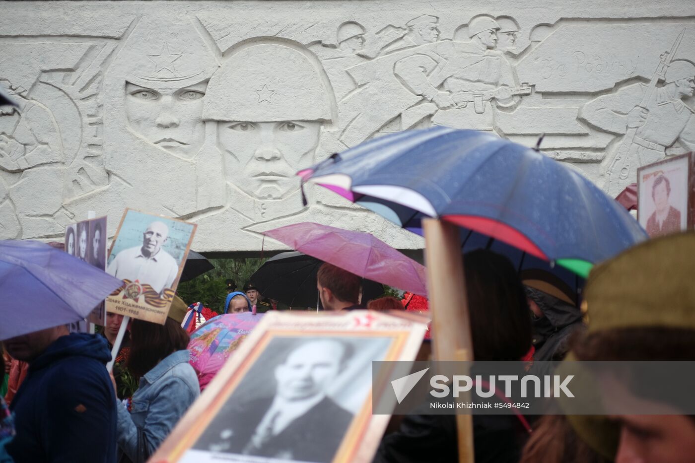 Immortal Regiment event in Russian cities