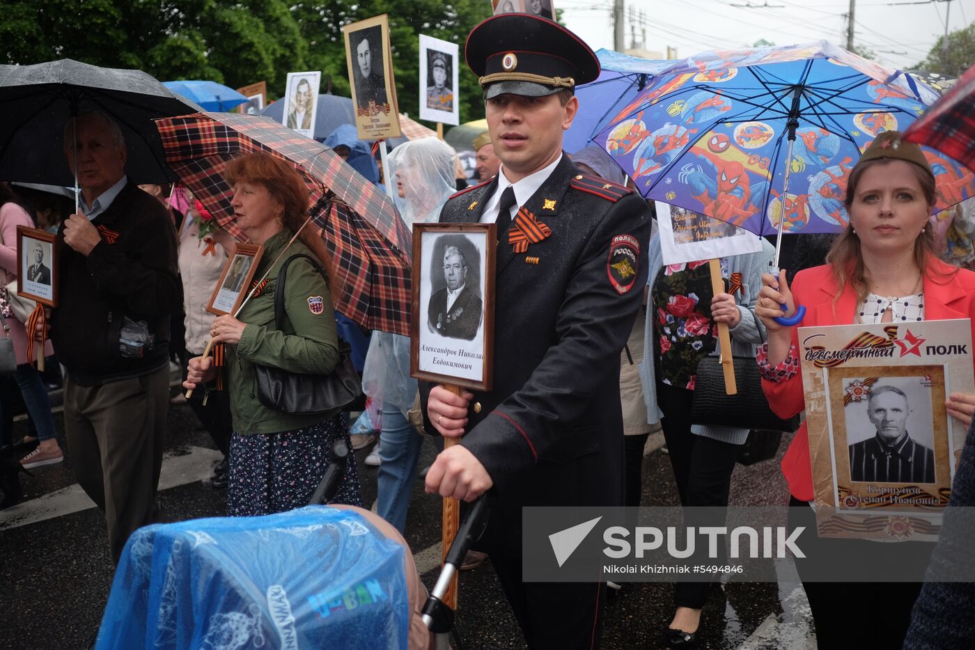 Immortal Regiment event in Russian cities