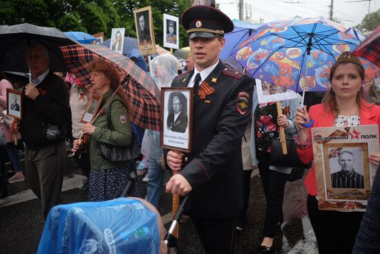 Immortal Regiment event in Russian cities