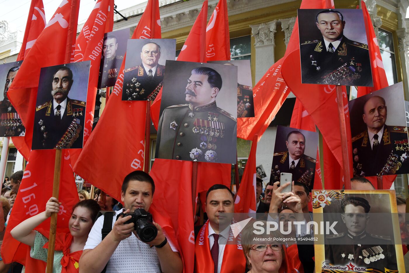 Immortal Regiment event in Russian cities