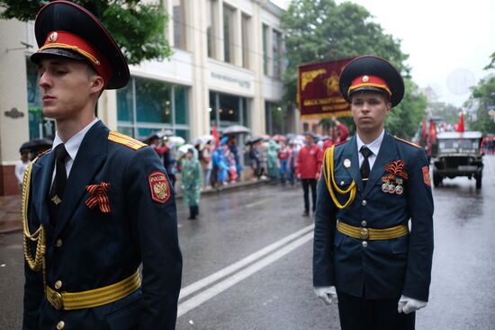 Immortal Regiment event in Russian cities