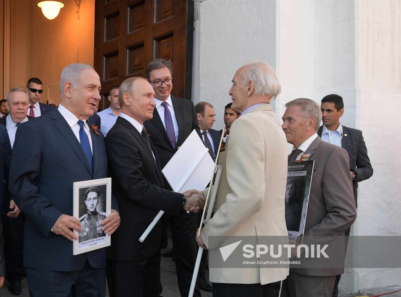 Russian President Vladimir Putin takes part in Immortal Regiment event