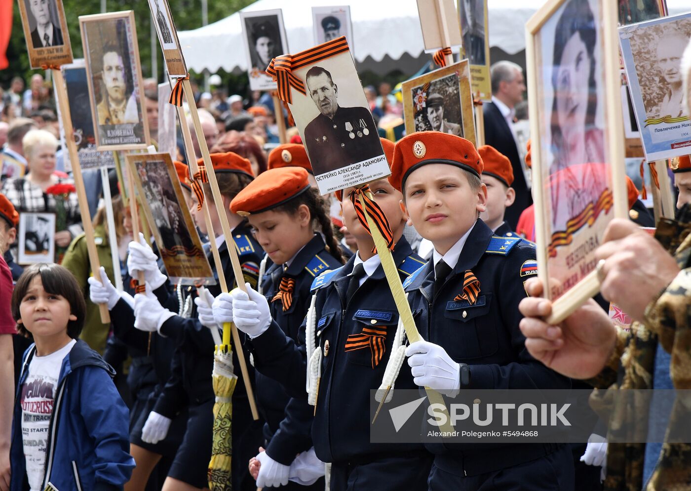 Immortal Regiment event in Russian cities