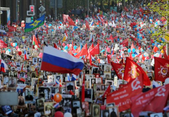 Immortal Regiment event in Moscow