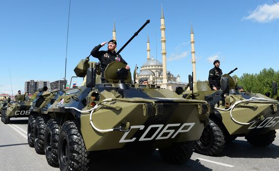 Victory Day celebrations in Russian cities